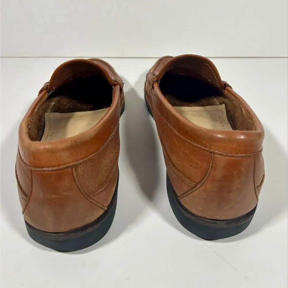 Men's Allen Edmonds Shoes Brown Leather Penny Loafers Comfort Walking Size 9.5 D